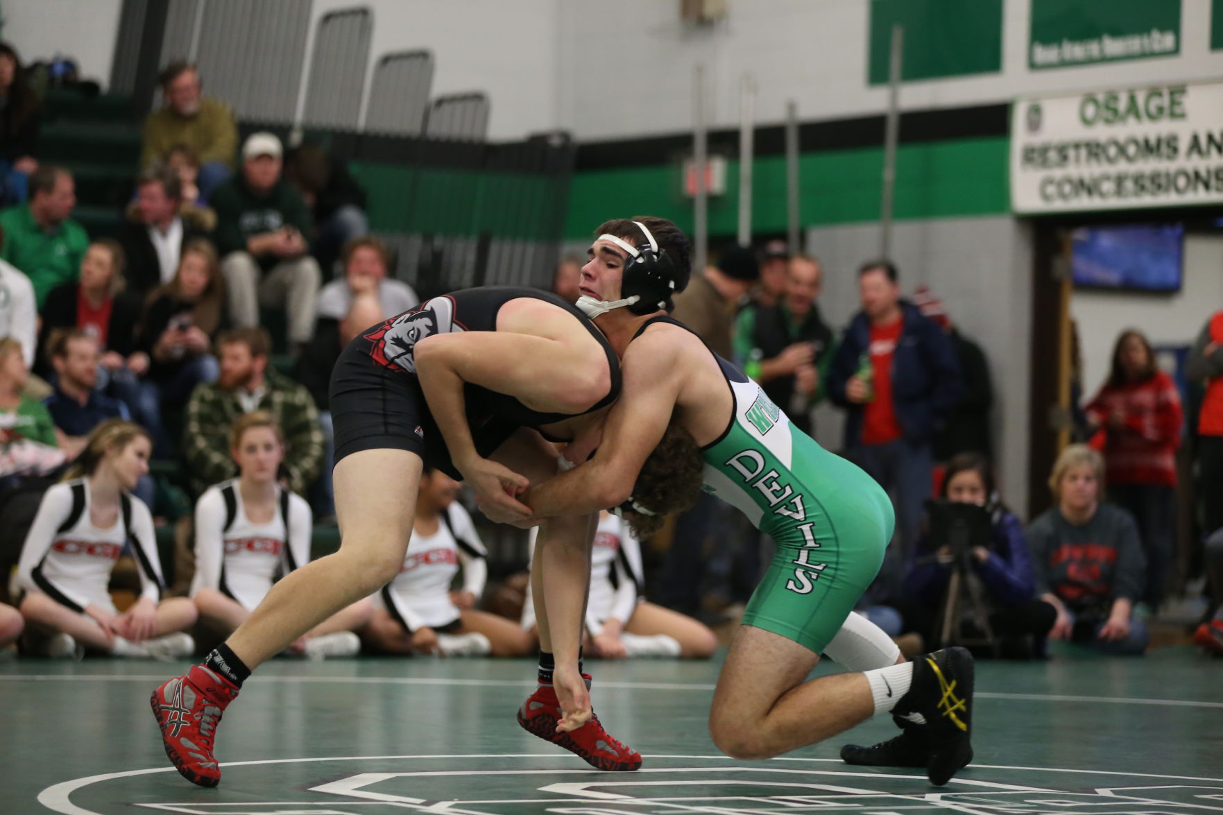 Osage, Forest City, Clarion and New Hampton wrestling, Dec. 22, 2017
